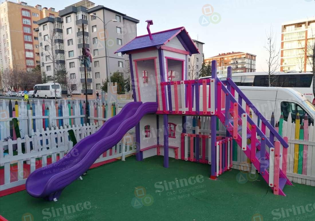 12 AHŞAP RENKLİANAOKULU OYUN PARKI