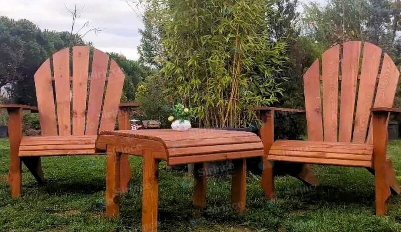 Tasarım Ahşap Bahçe Koltuk Seti Tasarım Ahşap Bahçe Koltuk Seti