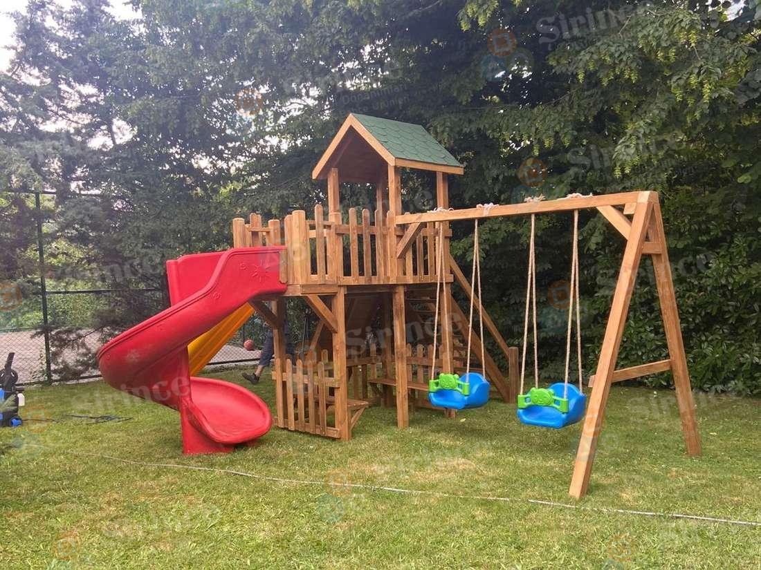 AHŞAP FONKSİYONEL ÇOCUK OYUN PARKI
