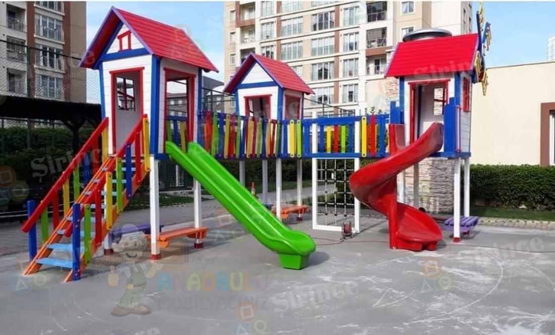 AHŞAP RENKLİ OYUN PARKI