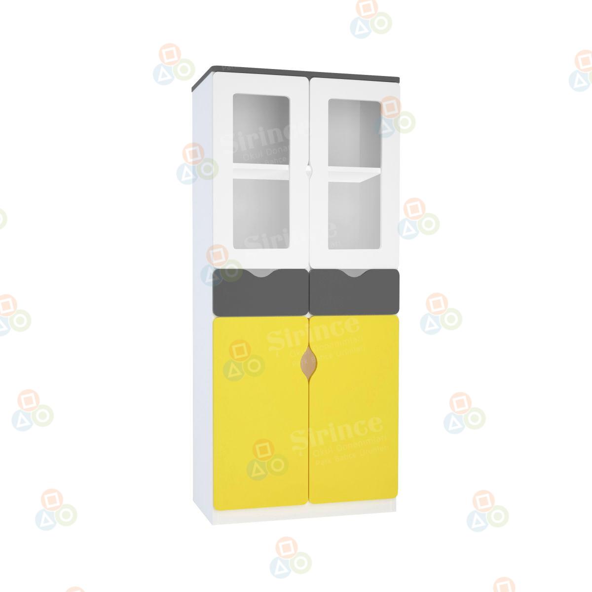 ÇEKMECELİ ÖĞRETMEN DOLABI SARI AKY-HS0051SA