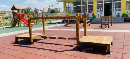Ahşap Çocuk Denge ve Macera Köprüsü