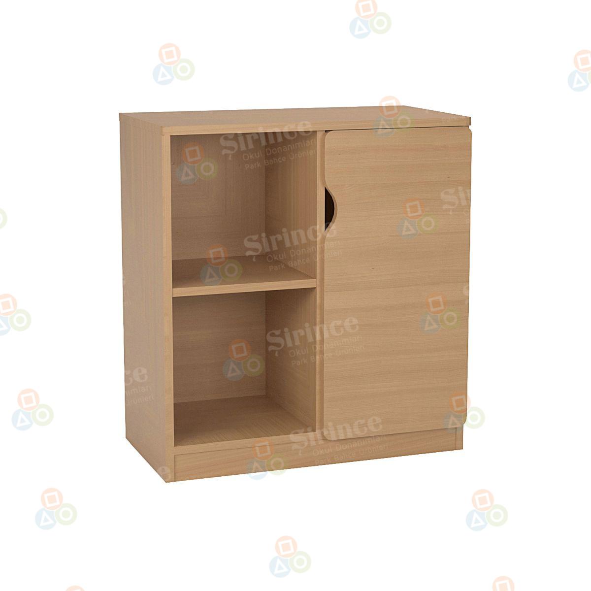 TEK KAPAKLI ANAOKULU DOLABI KAYIN AKY-HS0009KY
